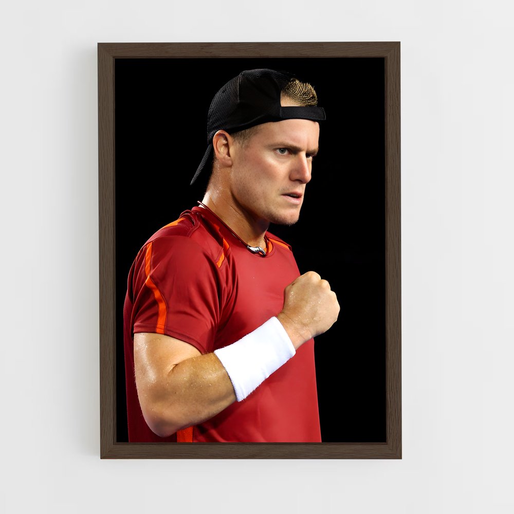 Poster Lleyton en Rouge – affiche Tennis (vue 5)
